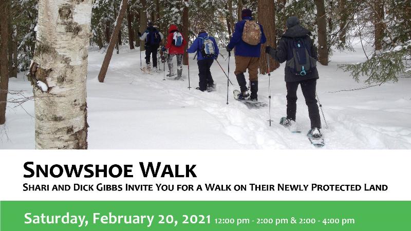 SOLD OUT!  Snowshoe Walk at Hidley Farm and Forest - 12:00 pm start