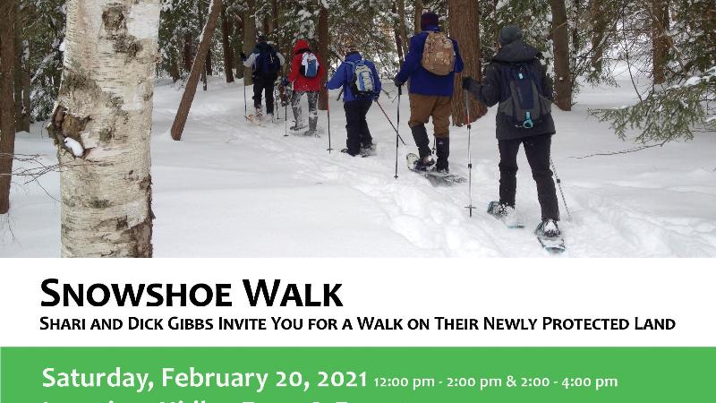Snowshoe Walk at Hidley Farm and Forest - 2:00 pm start