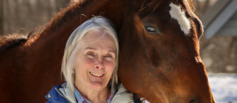 Kitty Highstein with her horse